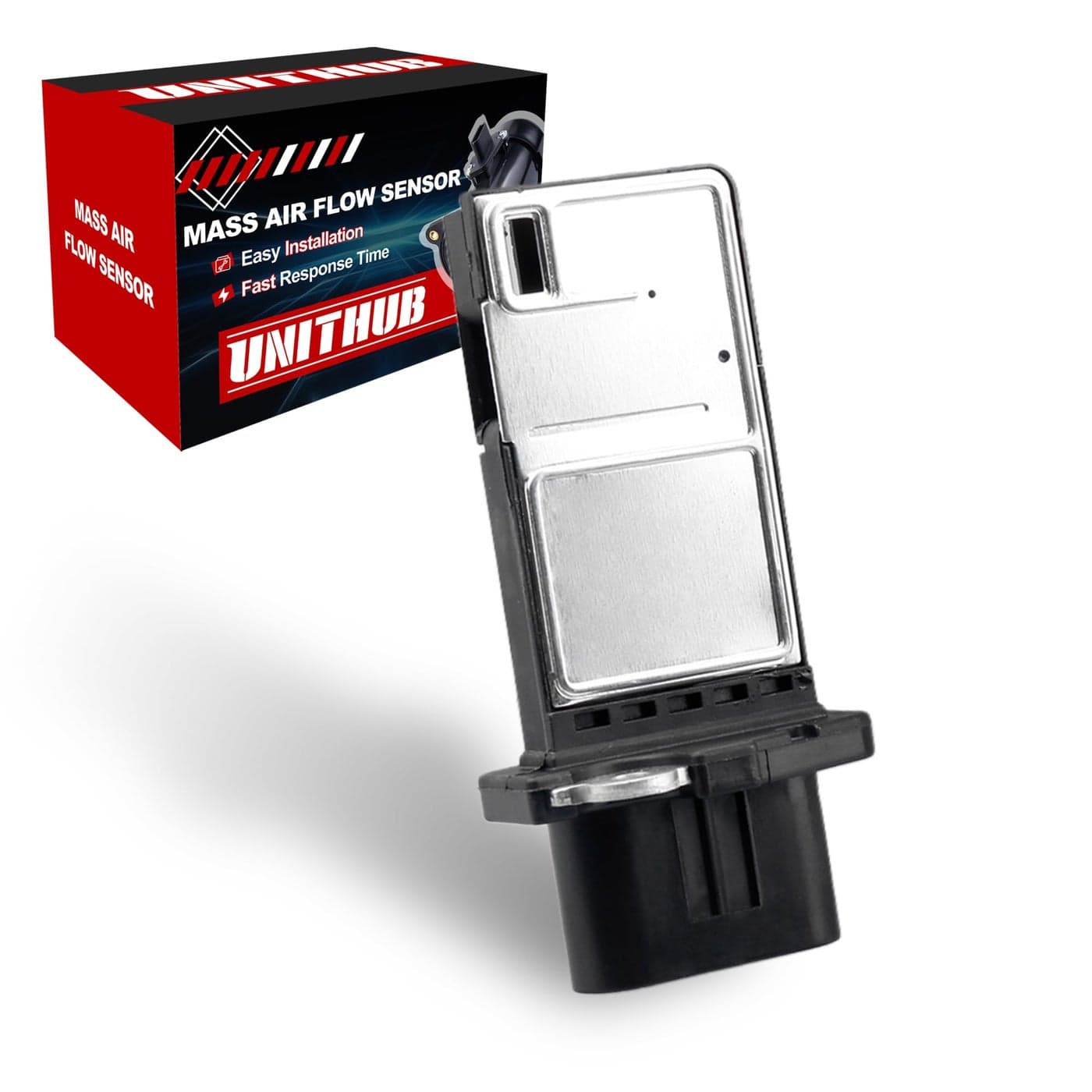 UNITHUB MAF Mass Air Flow Sensor Meter 2451103 12576410 Compatible for Chevy Colorado Equinox Impala Malibu Buick Rainier Regal Cadillac GMC Canyon Envoy Hummer Isuzu Pontiac Saab Saturn 20052015