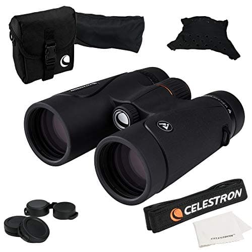 Celestron – TrailSeeker 8x42 Binoculars – Fully Multi-Coated Optics – Binoculars for Adults – Phase and Dielectric Coated BaK-4 Prisms – Waterproof & Fogproof – Rubber Armored – 6.5 Feet Close