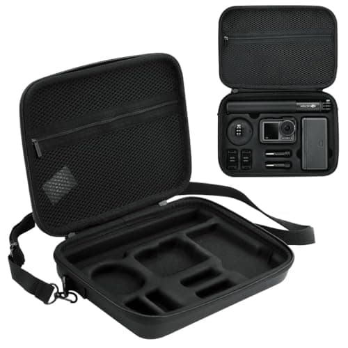ADOFYS Carrying Case for DJI OSMO Action 3/Action 4/5Pro Camera, Hard Shell Bag Storage Bag with Shoulder Strap Travel Case for DJI OSMO Action 3/4/5pro Camera(Only Carrying Case)