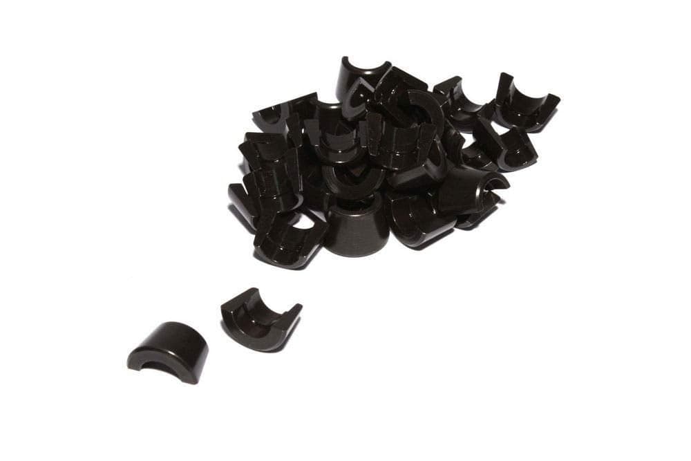 COMP Cams 613-16 Set of 16-10 Degree, 11/32", Single Groove Locks w/o Lash Cap Recess , Black