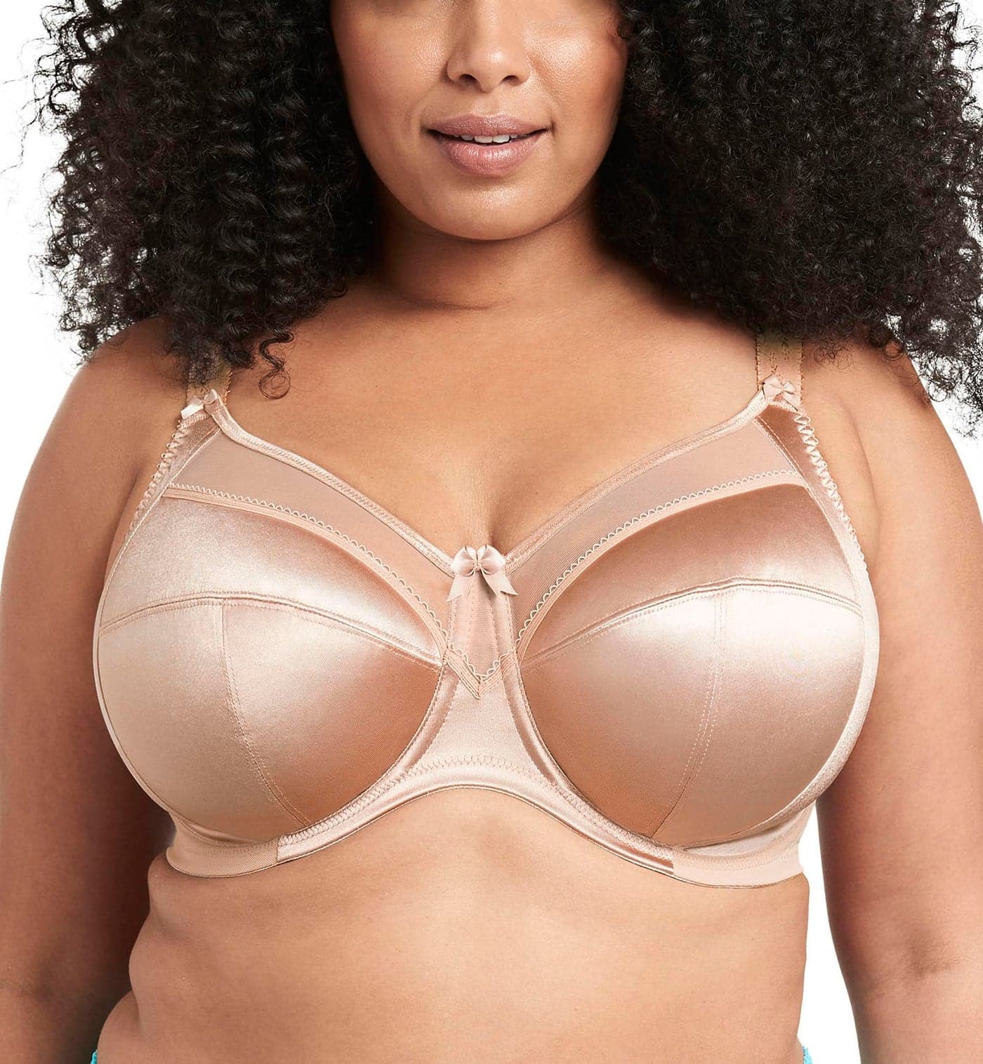 GODDESS Women's Plus-Size Keira Banded Underwire Bra,Fawn,44L