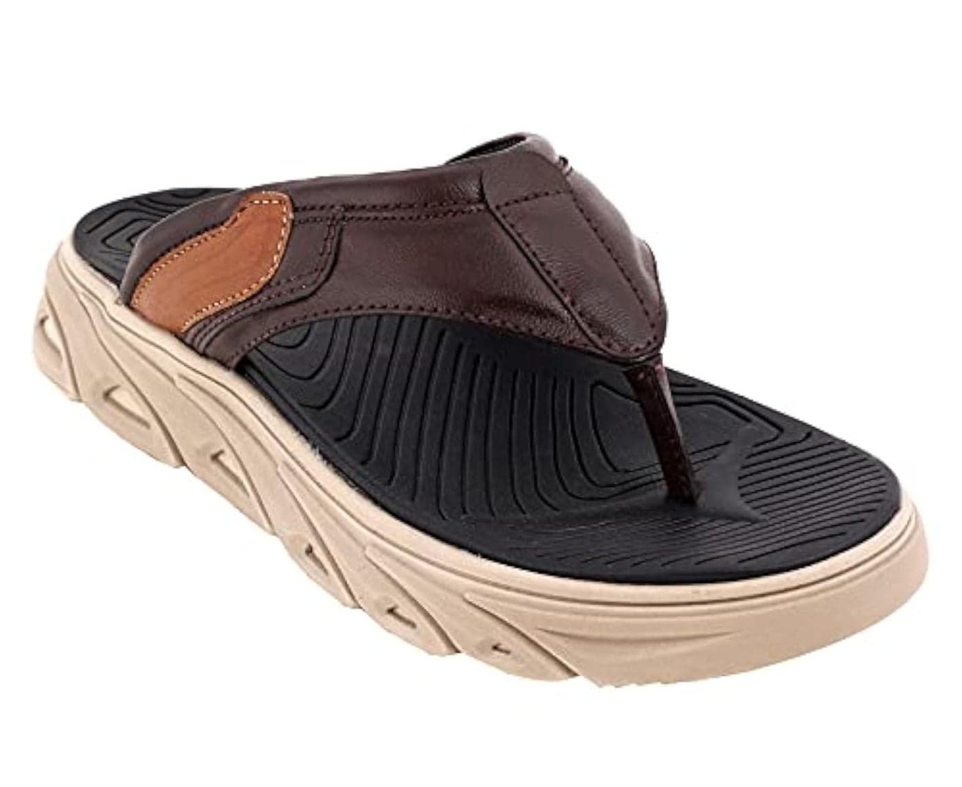 HEALTH FIT Super Soft Platform...Ear-Men-Hf-112 Brown-8 New
