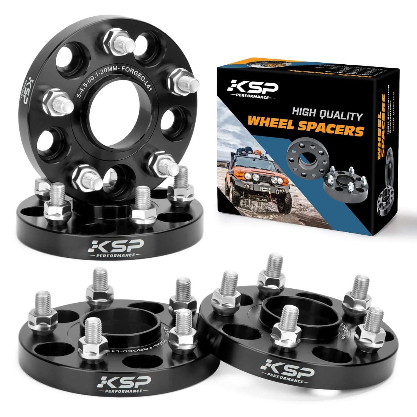 KSP 20mm 5x1143 Hubcentric Wheel Spacers Fit TC XB ES300 350 GS300 350 430IS250 300 350LS400 430 460RC300 350 Camry Highlander Tacoma4 pcs 601 bore 12X15mm