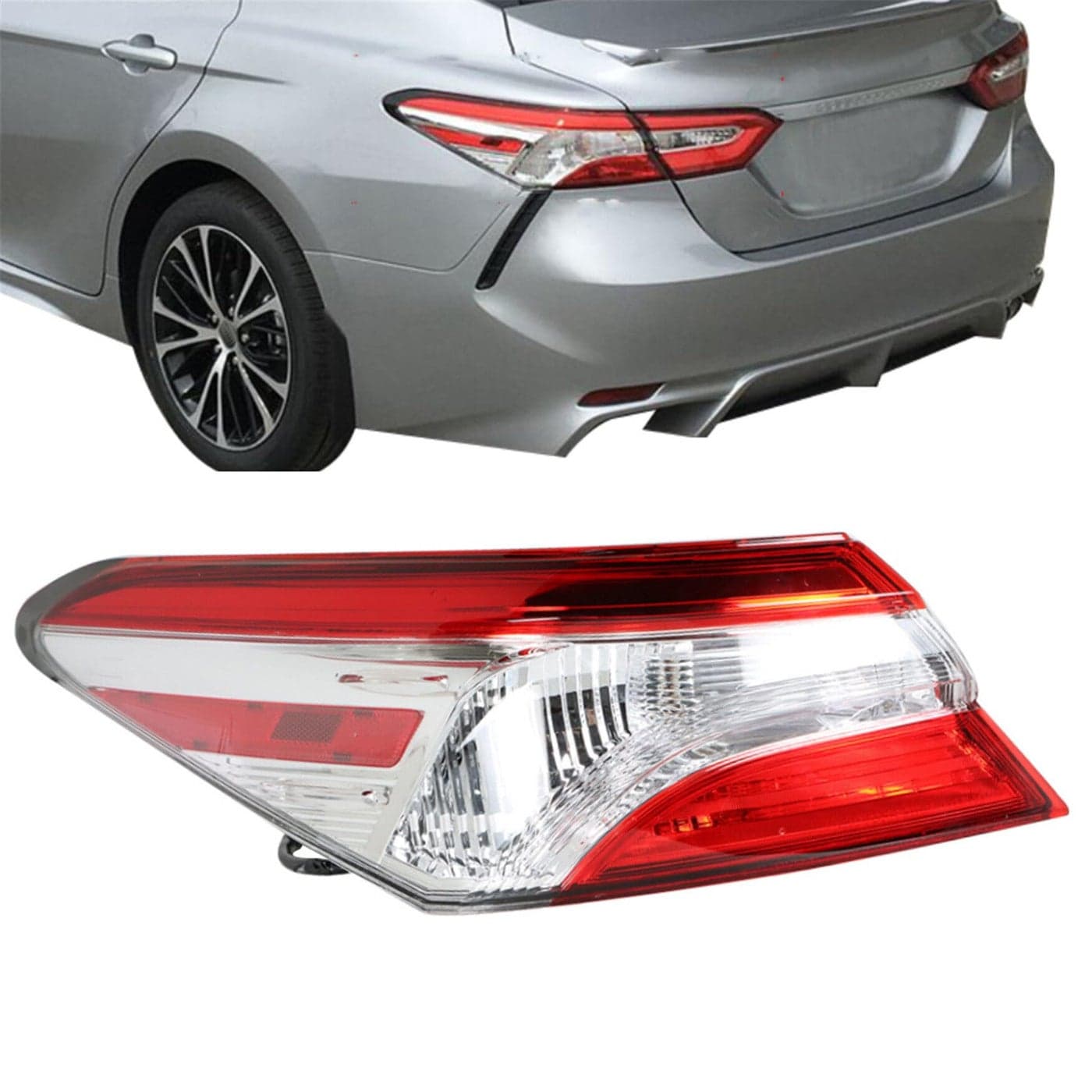 WFLNHB Driver Side Tail Light Assembly Replacement for Toyota Camry 20182020 Left Outer Tail Light Lamp 8156006720 TO2804134
