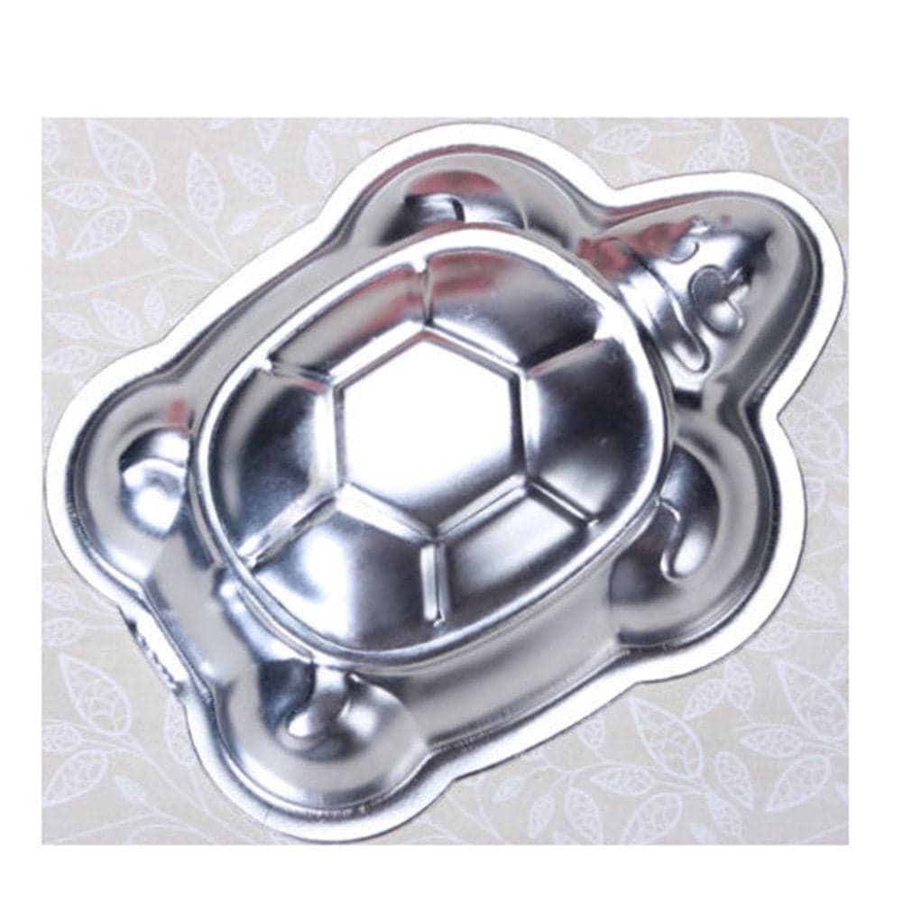 Pormasbenzer 2 PCS Mini Small Aluminum Cake Mould Turtle Shape Cake Pan Decorating Mould Pudding Chocolate Jelly Tins Baking Tool