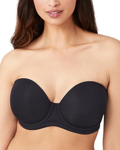 Wacoal womens Red Carpet Full Busted Strapless Convertible Bra, Black, 42D