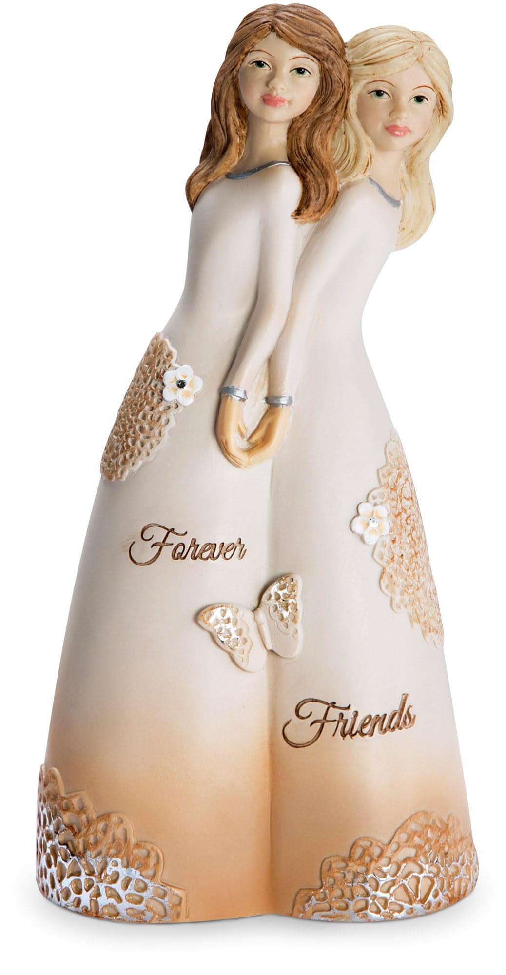 Pavilion Gift Company 19110 Forever Friends Figurine, 5-1/2", White, Rose