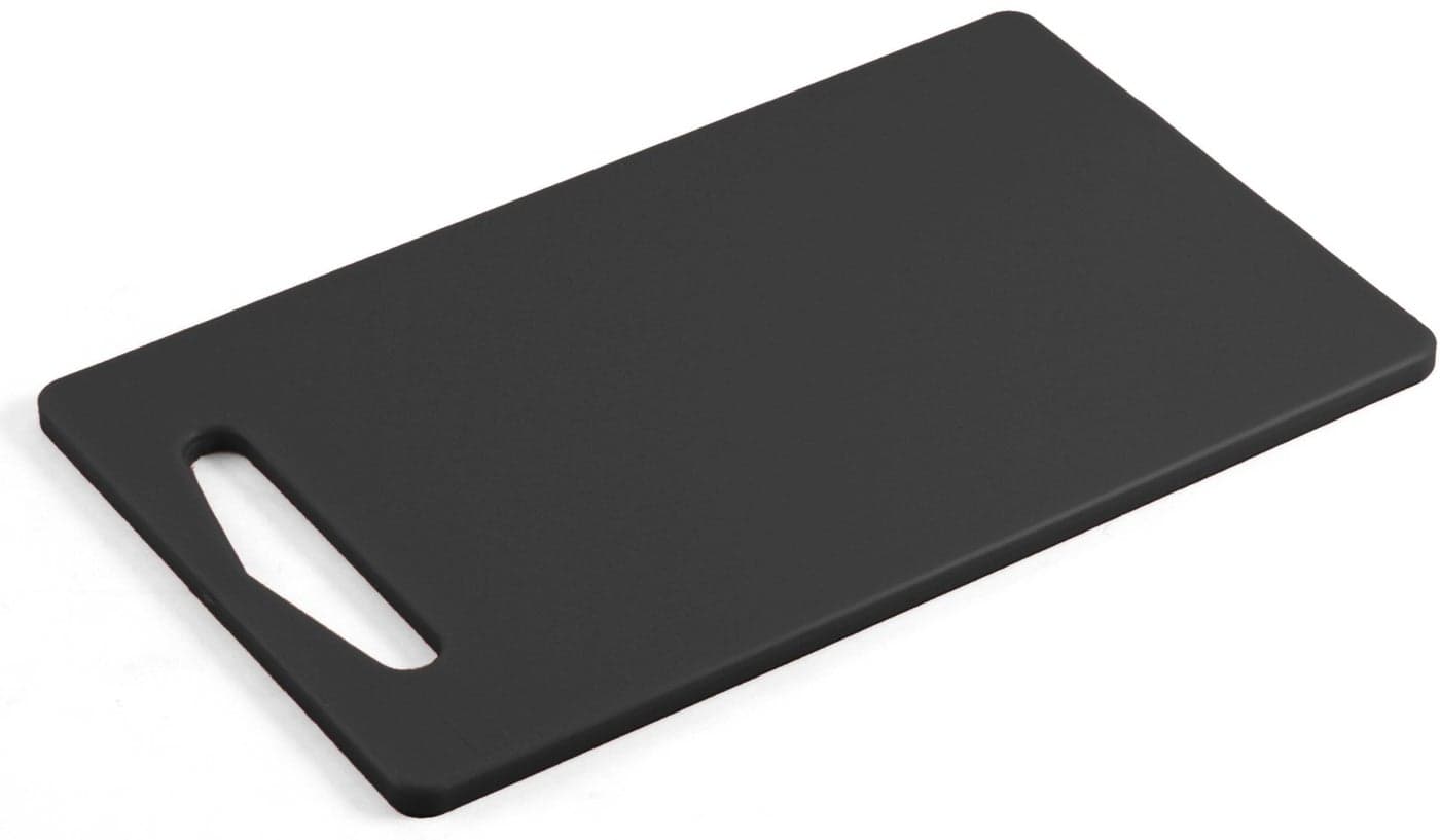 Linden Sweden Anita Cutting Board with Handle - Safe for Meat and Produce, Won't Dull Knives - Slim, Lightweight Design for Easy Storage - Durable, Dishwasher-Safe, Sm, Black, Small - 9, 25” x 6”
