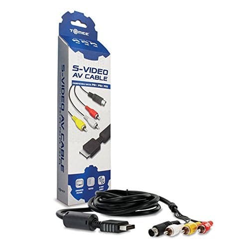 Tomee S-Video AV Cable for PS3/ PS2/ PS1, Audio Video TV Cord Compatible with PlayStation 1/2/3
