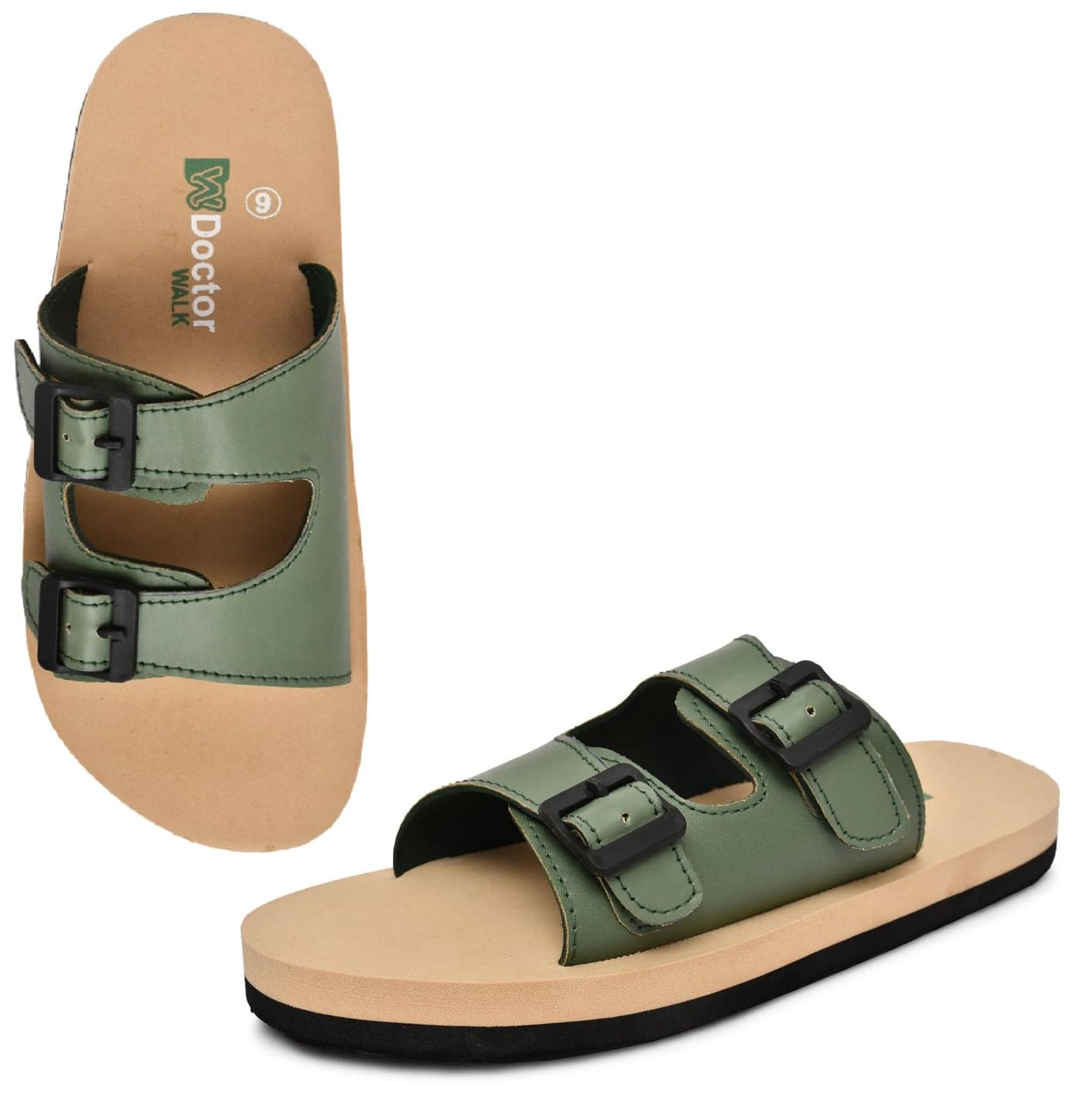 Duosoft Flip Flop for Women | Soft Comfortable | Breathable | Fashionable | Stylish | Trendy | Super soft | Lightweight | Anti-Slip Sole | Indoor & Outdoor |Dw-033-Green-07