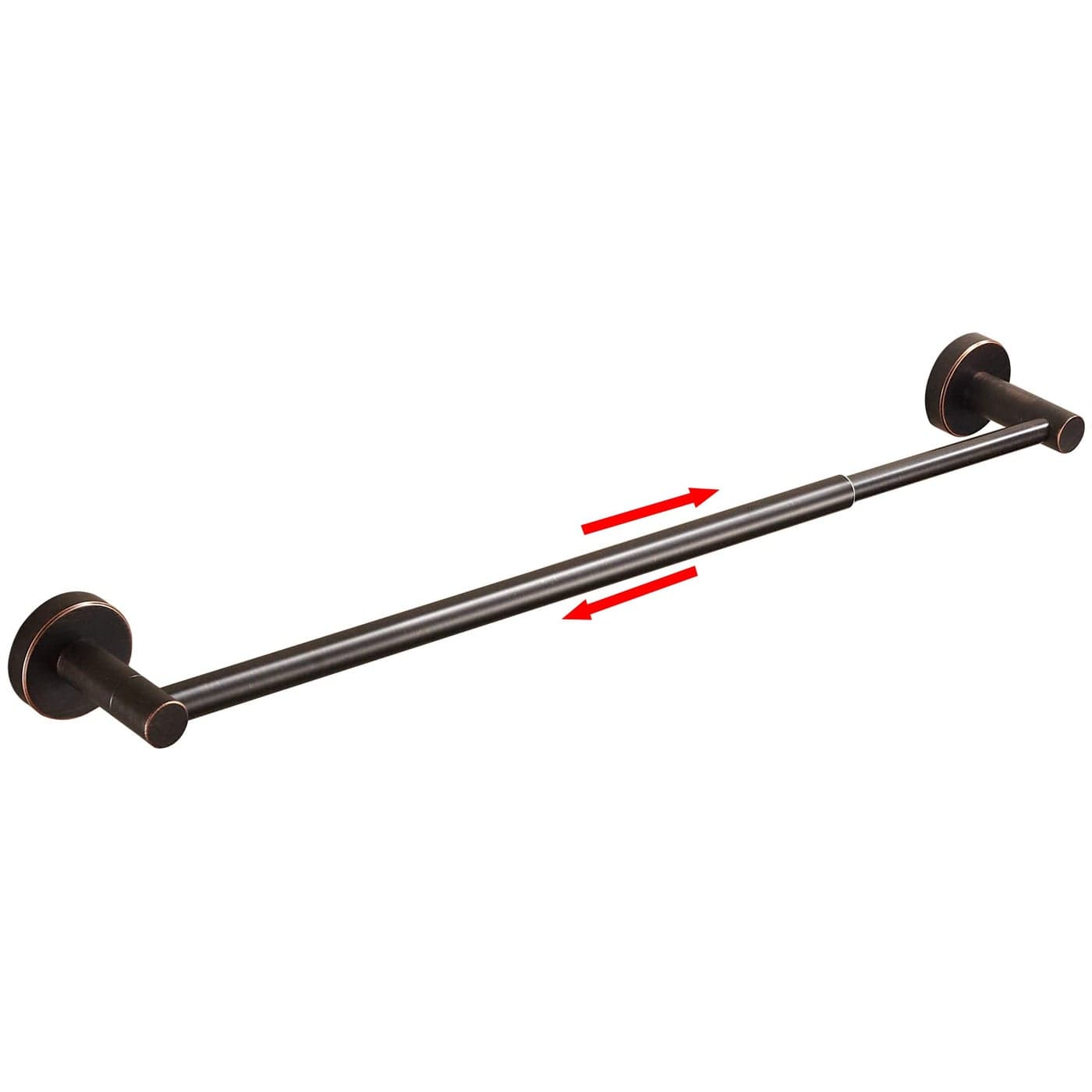 BigBig Home Bronze Towel Bar Adjustable 15 to 24 Inch Towel Holder for Bathroom Bath Towel Rack Farmhouse Wall Mounted Rustic Oil Rubbed ORB