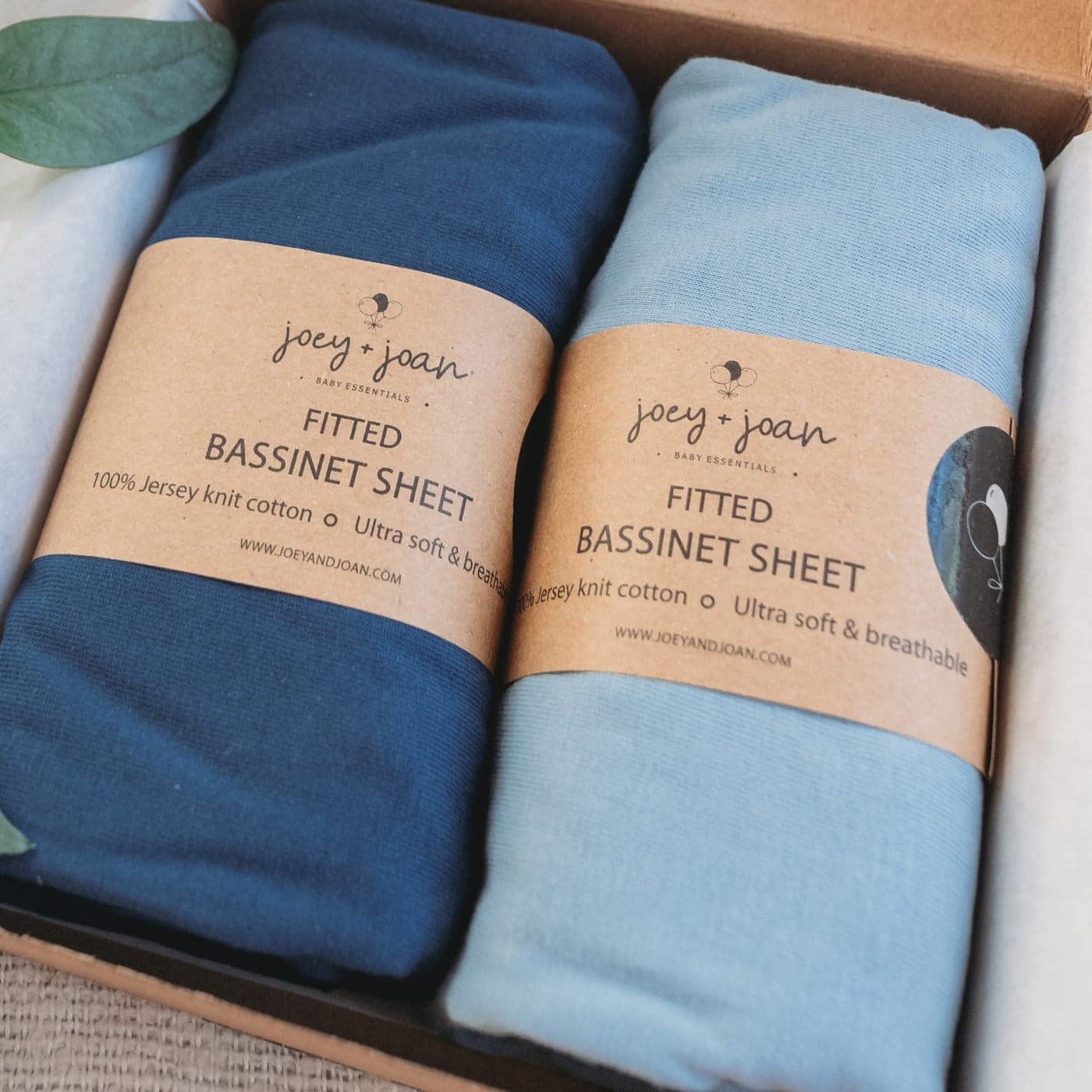 Bedside Sleeper Bassinet Sheets for 32 x 19 Inch Mattress Pad Compatible with Ronbei Pamobabe Nordmiex Bassinet 100 Jersey Cotton Dusty Blue Navy 2 Pack