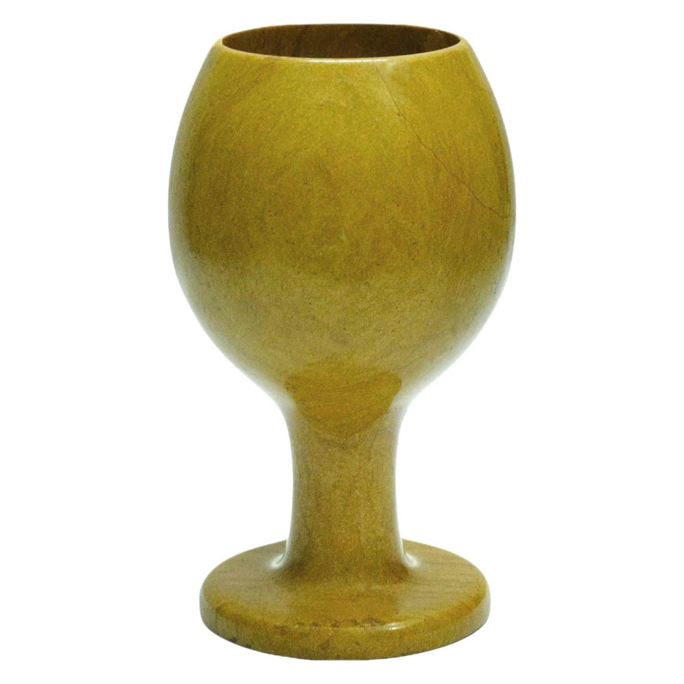 Chinkara Jaisalmer Yellow Stone Wine Glass 200Ml Pack of 1 5Inch 5Inch 25Inch