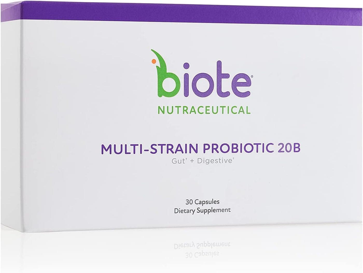 Biote Nutraceuticals MultiStrain Probiotic 20B Gut Digestive 30 Capsules