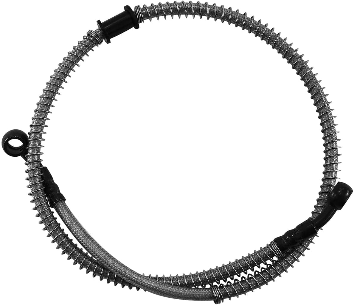 PRO BAT Braided Hydraulic Brake Hose Line for GY6 Scooter, ATV, Dirt Bike, Go Kart - 10mm Banjo Ends (47.2''/120cm)