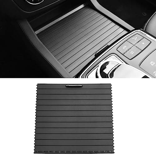 Jaronx Compatible with Mercedes Benz Cup Holder Roller Cover for ML W166 GL X166 2012-2015, GLE W166 GLS W292 2015-2019 Center Console Roller Blind Sliding Cover for ML GL GLE GLS