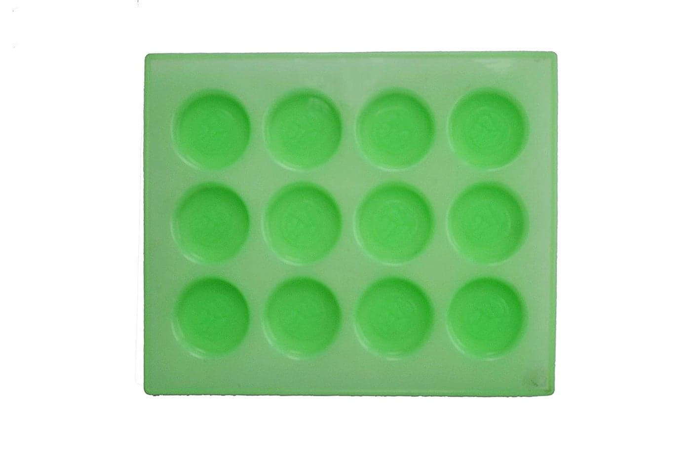 R H LIFESTYLE Round Shape Silicone Handmade Soap Making Molds with 12 Cavities DIY Tray. (15 GMS)