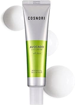 COSNORI Avocado Eye Cream Nourishing Eye and Face Cream with Organic Avocado and Rice Bran Extract Anti Wrinkle and Depuff Irritation Free Formula 101 oz