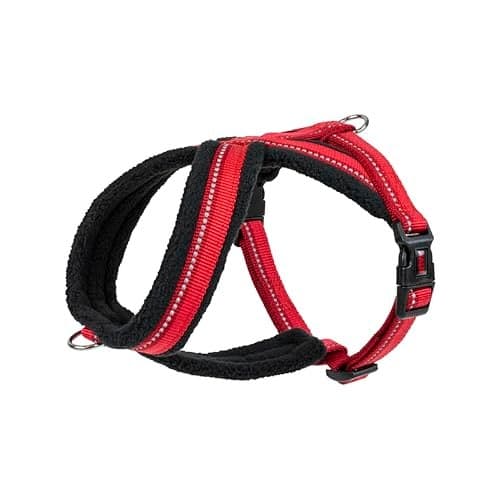 HALTI Comfy Harness - Lightweight, Fleece-Lined, Reflective & Adjustable Dog Harness, Front & Back Ring for a Dog Leash, Great for Puppy Walks. Suitable for Small Dogs and Puppies (Size Small)
