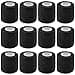 12 Pieces Self Adhesive Bandage Wrap Tape Stretch Self Adherent Cohesive Toe Tape for Sports Wrist Ankle 5 Yards Each Black 2 Inches