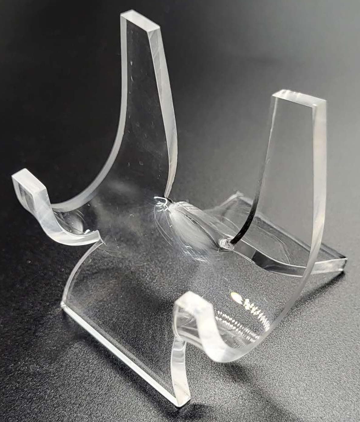 HQRPCrystal 238 Acrylic Display Stand Pedestal for Crystal Heart Slice Slab and other Stones