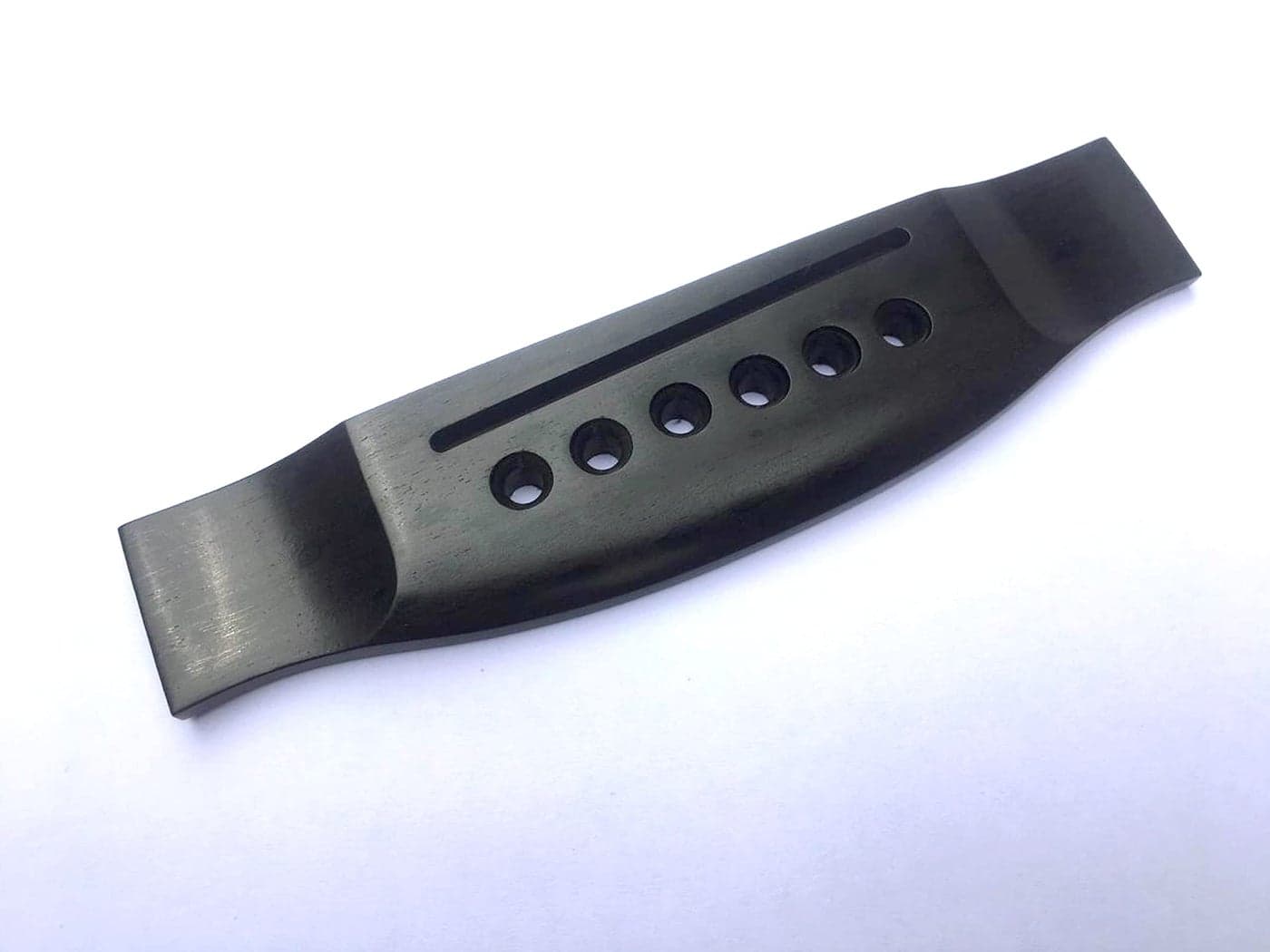 Export Quality 6 string Acoustic Guitar Bridge Adjustable, replacement, ebony, Maximum Tone