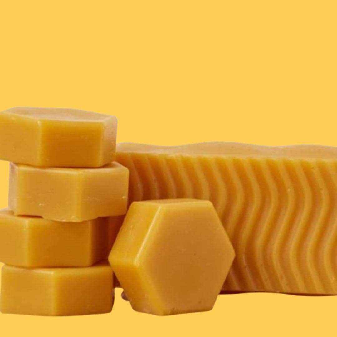 Dolloz 100 Natural Pure Beeswax for Candle Making Beeswax for Candles Unrefined Raw Organic Bees Wax Pack of 1 Kg