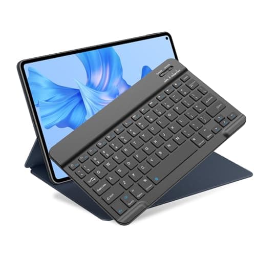 Bluetooth Keyboard for iPad 10th Generation, iPad Pro 13/12/11/10/9/8/7 inch, iPad Air 13/11th Gen, iPad mini, Samsung Xiaomi Tablets, etc. - Slim Wireless Portable Travel Office Computer Accessories