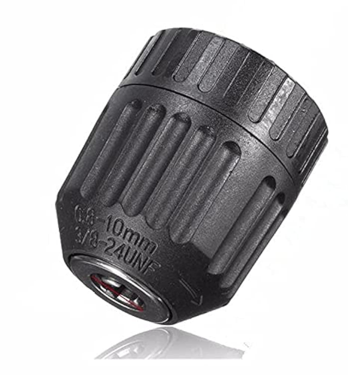 MLD KL_10 10mm keyless drill chuck mini Driver Hex Shank Screwdriver To Drill Converter 1/4'' HEX To 3/8'' Quick Change Handle Adapter Converter (Size-10 mm, material-metal,Color-Multi)