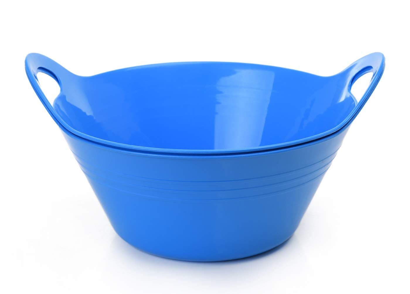 Mintra Home Plastic Bowls with Handles 45L Large 2pk Blue