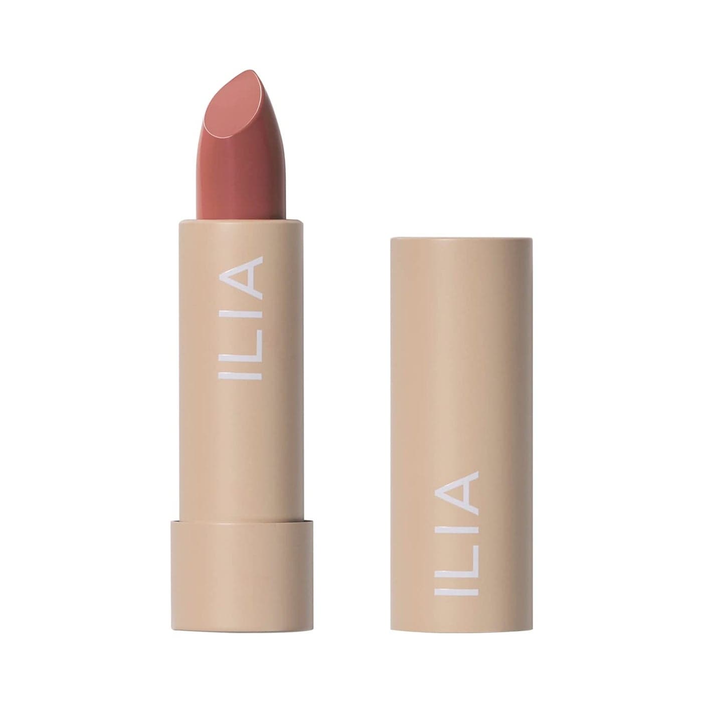 ILIA Color Block Lipstick NonToxic Vegan CrueltyFree Hydrating Long Lasting No Budge Color with Full Coverage Amberlight French Nude With Neutral Undertones 014 oz 4 g