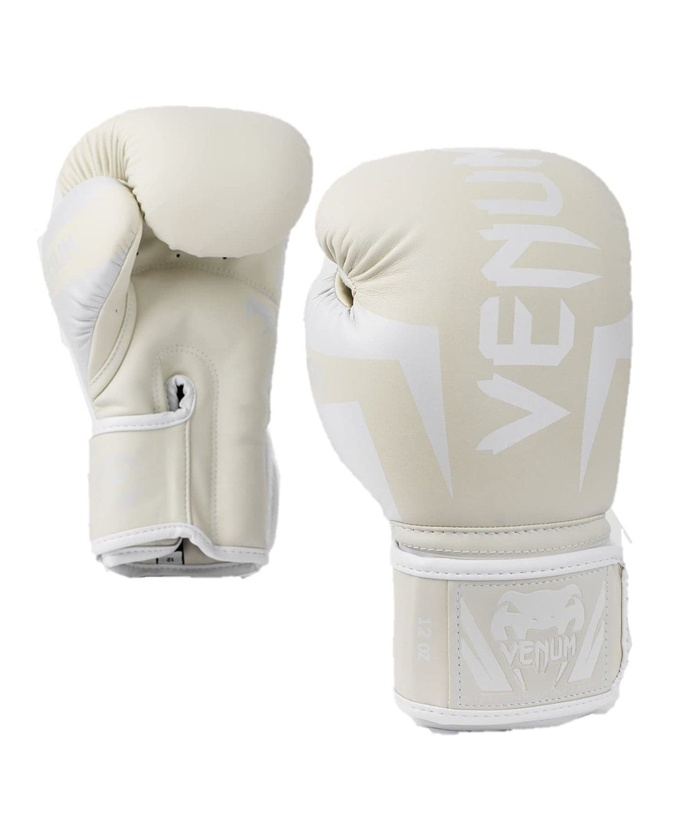 Venum Unisex Adult Elite Boxing Gloves, White/Off-White, 16 Oz US