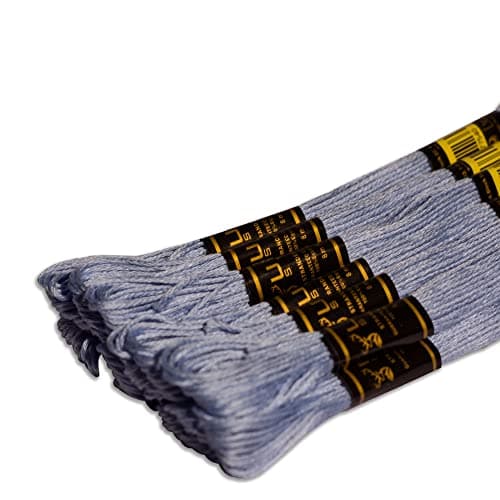 UMC STAG 12 Pieces Variegated Colours Premium Embroidery Thread | 100% Egyptian Cotton Premium Skeins | Cross Stitch Embroidery Floss | Oeko TEX Certified Stranded Cotton | Ideal for Arts & Crafts