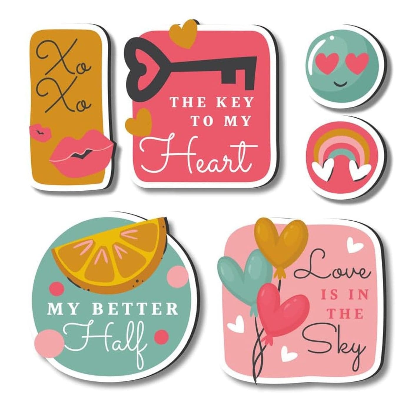 SAF paintings Love Theme MDF Wooden Fridge and Door Magnets Home Decor Item Kitchen Decor Item FM10