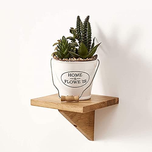 WEFOUR sheesham Wood Floating Shelf - Pure sheesham Wooden Wall Shelves Wall Mounted 2 Shelf for Kitchen Bathroom Bedroom Farmhouse Living Room - Brown Color - 17 x x 6 in x 1.2 in