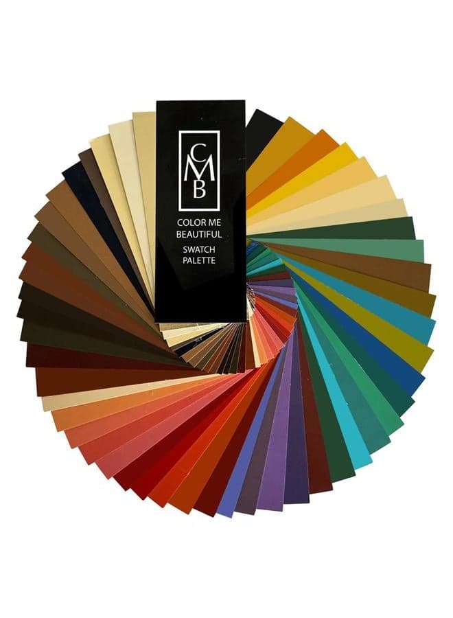 Autumn Swatch Fan by Color Me Beautiful, Personalized Color Guide Book for Selecting Clothing, Makeup and Accessories, Portable and Compact, 48 Custom Matched Chips