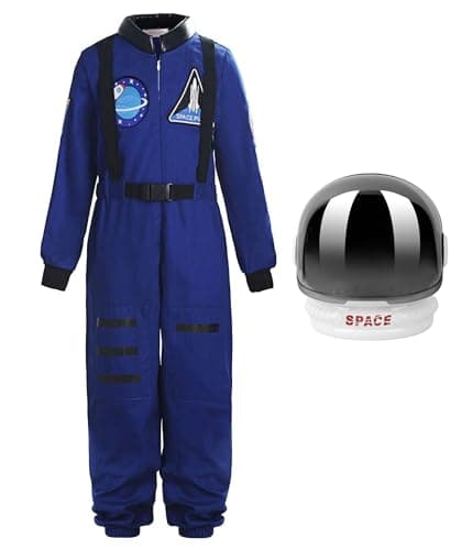 ReliBeauty kids girls boys Astronaut Costume with Space Helmet78130