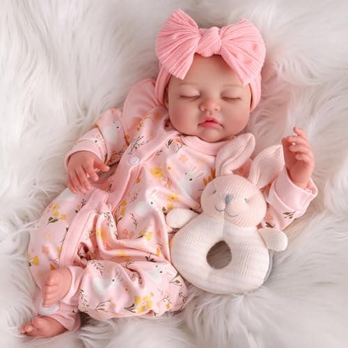BABESIDE Lifelike Reborn Baby Dolls Girl 20 Inch Realistic Newborn Baby Doll with Poseable Body Real Life Baby Dolls with Accessories for 3 Year Old Girls Gifts Pretend Play Collection