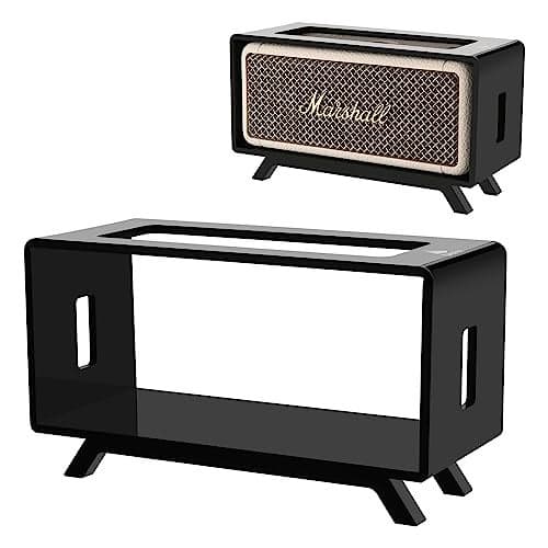 TXEsign Acrylic Desktop Stand Holder Compatible with Marshall Emberton/Emberton II/Emberton III Speaker, Table Holder Display Shelf Speaker Desktop Stand Shelf (Black)