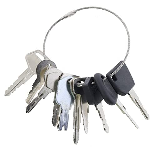 Solarhome Universal Forklift Key Set Master Key Set for Yale Cat Clark Komatsu Doosan Nissan Hyster JCB Mitsubishi