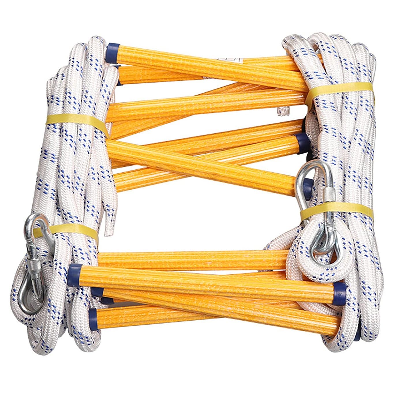 16ft Emergency Fire Escape Rope Ladder 2 Story Flame Resistant Emergency Fire Safety Evacuation Ladder Fast to Deploy Sturdy and Strong Portable and Reusable