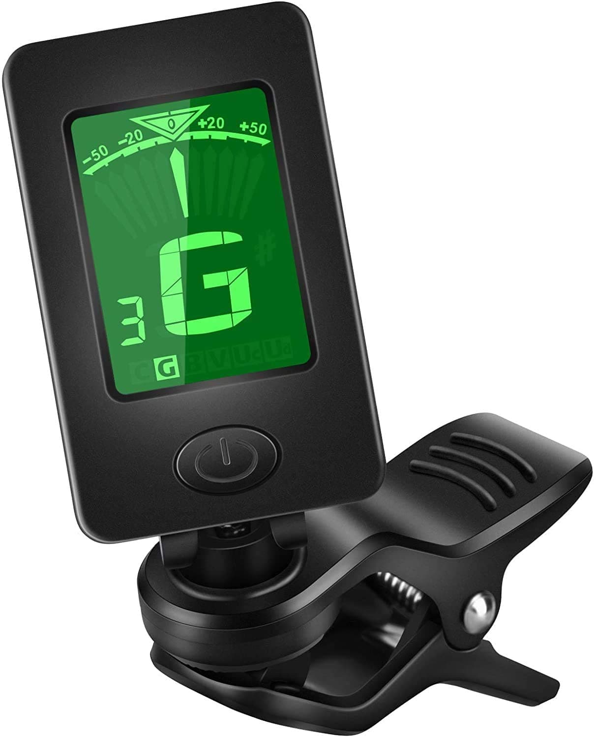 FESTRA RBT02 Clip-On Tuner Digital Electronic Tuner Acoustic with LCD Display for Guitar, Bass, Violin, Ukulele