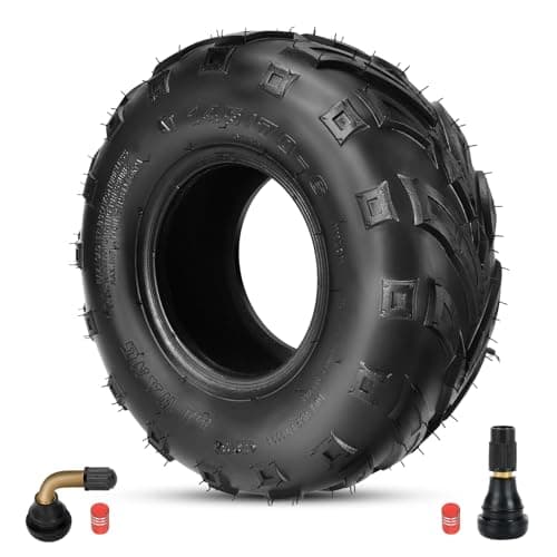 XIKOBY 145/70-6 145-70-6 Tires Tubeless Compatible with Coleman CT100U CC100X Baja Doodle Bug DB30 Mini Bike KT196 Go Kart Motovox MBX10 MBX11 Mega Monster Moto 80cc 105cc Kazuma ATV Quad 4 Wheeler