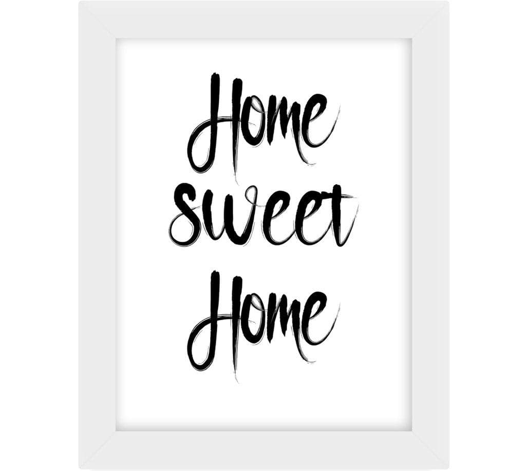 TIED RIBBONS Home Sweet Home Framed Poster(13.6 inch X 10.2 inch, Engineered Wood)