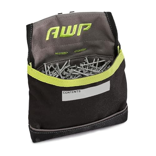 AWP TrapJaw Clip-on Fastener Tool Pouch, Small Utility Bag with Spring-Loaded Closure, Durable Tactical Tool Holder for Nails, Screws, and Electrical Accessories, 1L-039-2