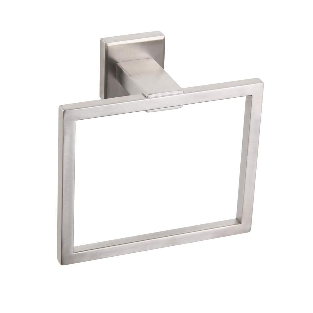 GERZWY Bath Towel Holder SUS304 Stainless Steel Towel Hanger Towel Ring for Bathroom Lavatory Wall Mount Contemporary Style Brushed Finish JG1906LS