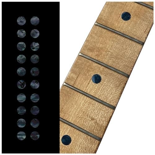 Inlaystickers 1/4"(6.35mm) Dot Fret Markers - Black Pearl