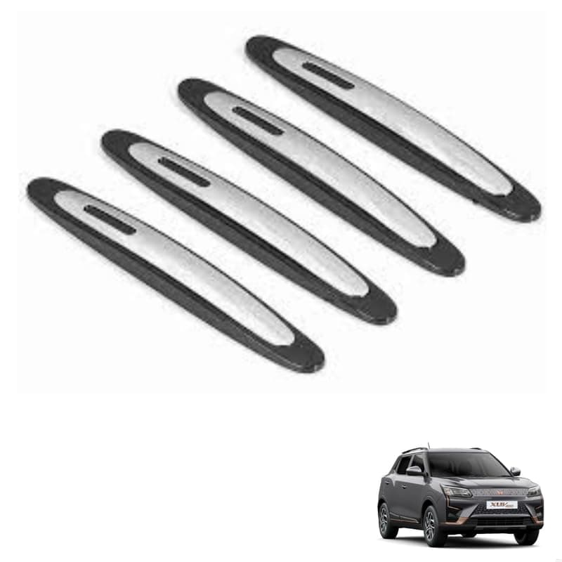 Autokaar Dual Tone (Black Chrome) Car Door Edge Guard Scratch Protector Sleek Design3R Universal for Mahindra Thar/Scorpio/XUV 700/XUV 300/XUV 400/Bolero/Marazzo/XUV 500