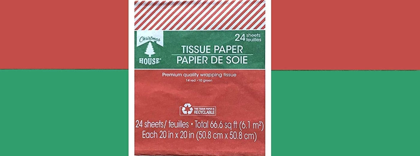 24 Red Green Christmas Tissue Paper Solid Colors