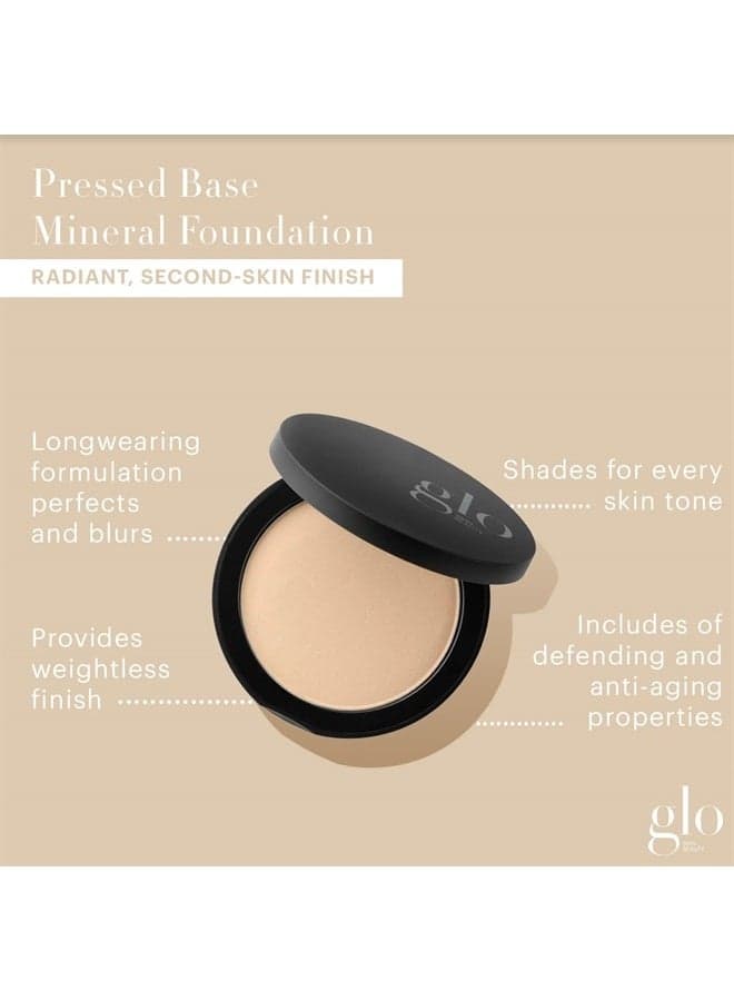 Pressed Base Powder Foundation Makeup - Flawless Coverage for a Radiant Natural, Second-Skin Finish (Golden Medium)